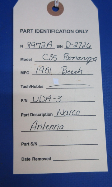 Beech C-35 Bonanza Narco Antenna P/N UDA-3 (1023-856)