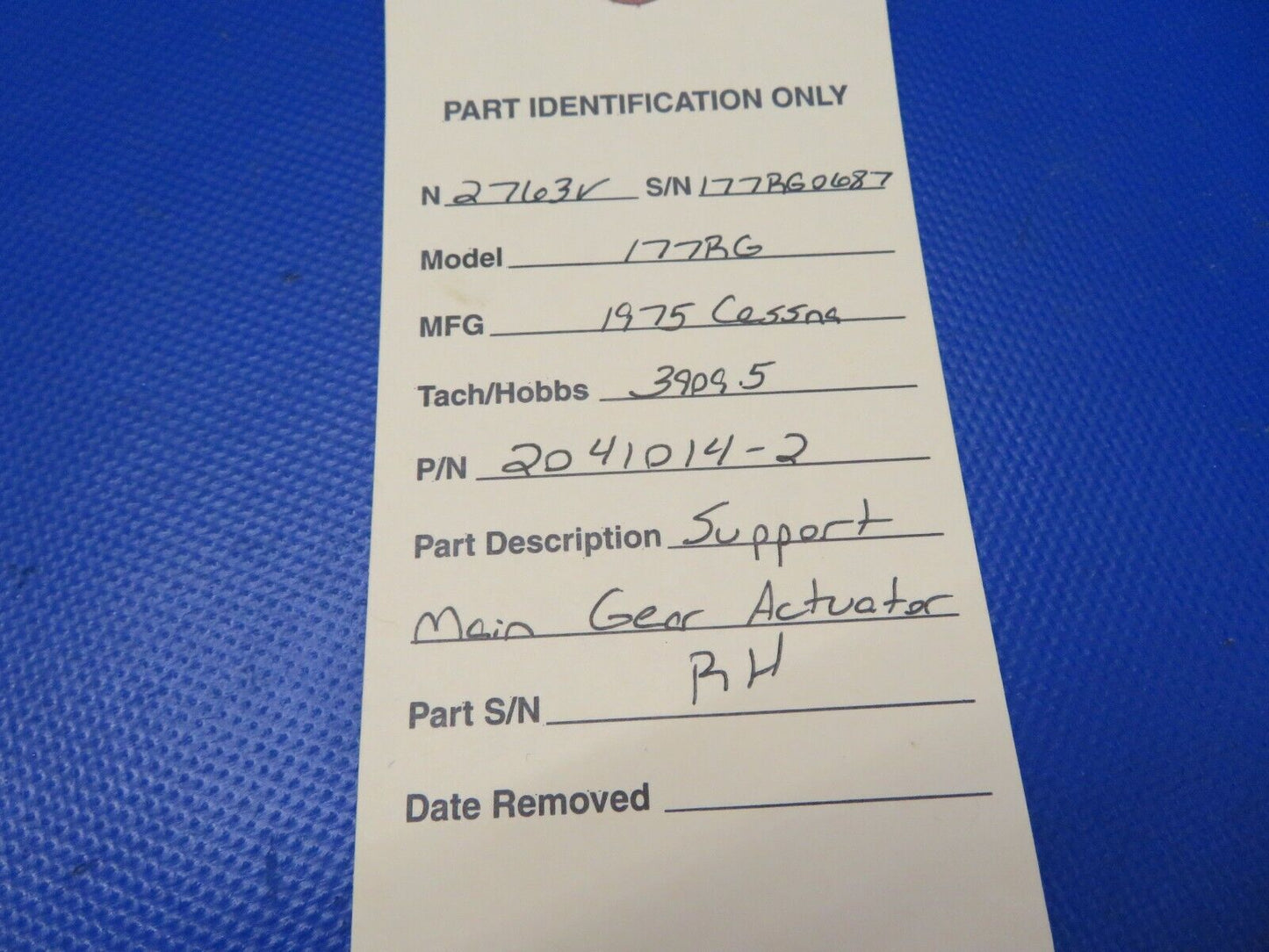 Cessna 177RG Support Main Gear Actuator RH P/N 2041014-2 (0621-770)