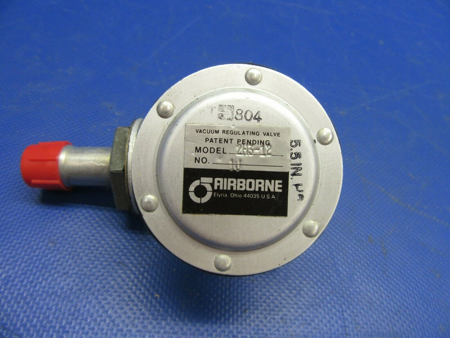 Airborne Vacuum Regulating Valve P/N 2H3-12 (0821-534)