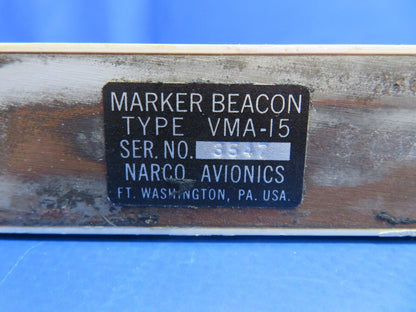 Piper PA-28R-201T Narco VMA-15 Marker Beacon P/N VMA-15 (1122-808)