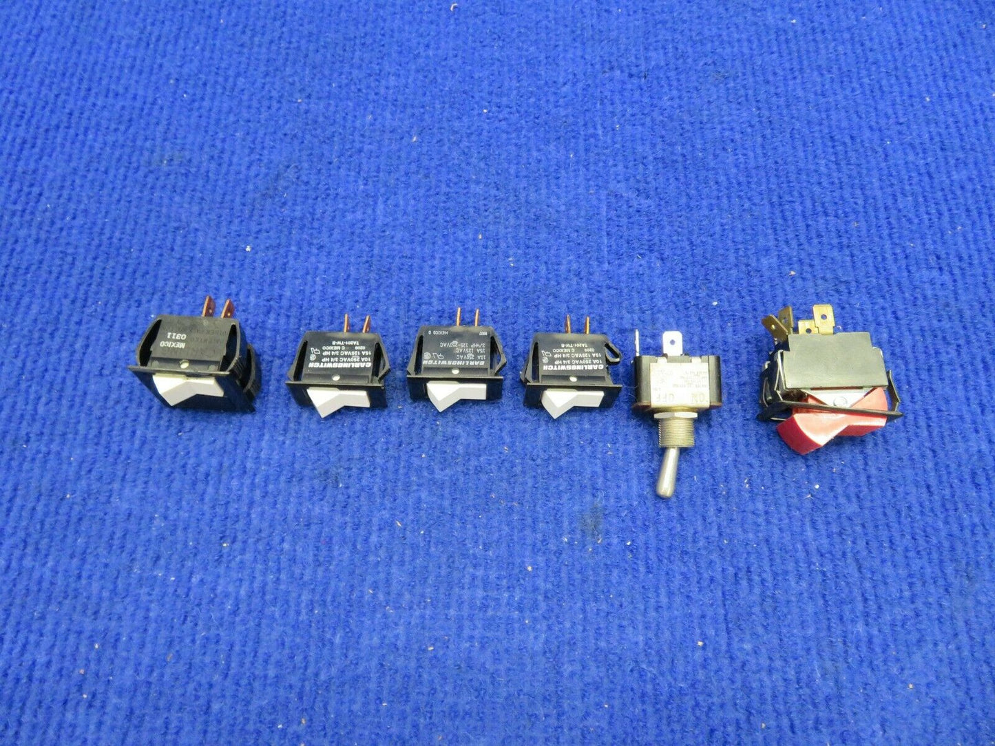 Cessna 172 / 172M Switches LOT P/N TA201-TW-B, 11TS95-2, S-1994-1-1 (0122-545)