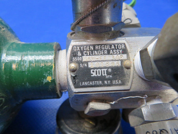 Scott Oxygen Regulator & Cylinder Assy 11 cu. ft. P/N 5500M6W-FF23AP (0224-224)