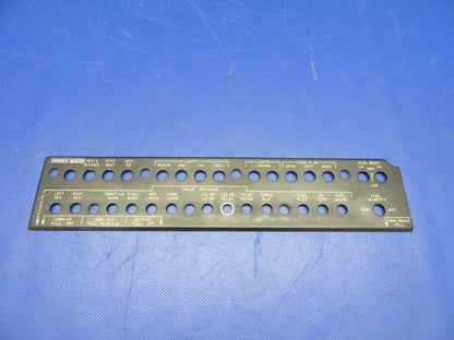 Beech 95-B55 Baron Panel Sub-Panel Edge Lit LH 96-324034-1 (1021-407)