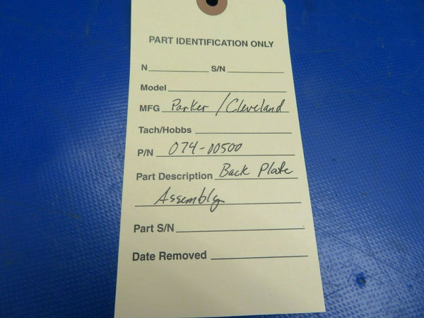 Cleveland Back Plate Assembly P/N 074-00500 NOS (0720-693)