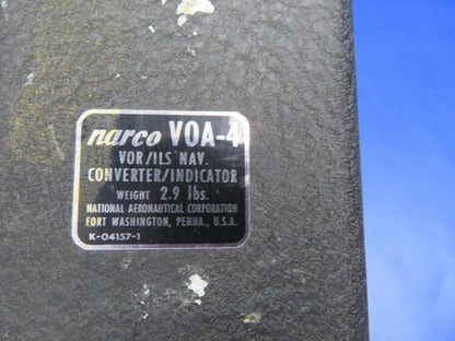 Narco VOA-4 VOR/ILS NAV. Converter / Indicator K-04157-1 PARTS / CORE (0121-327)