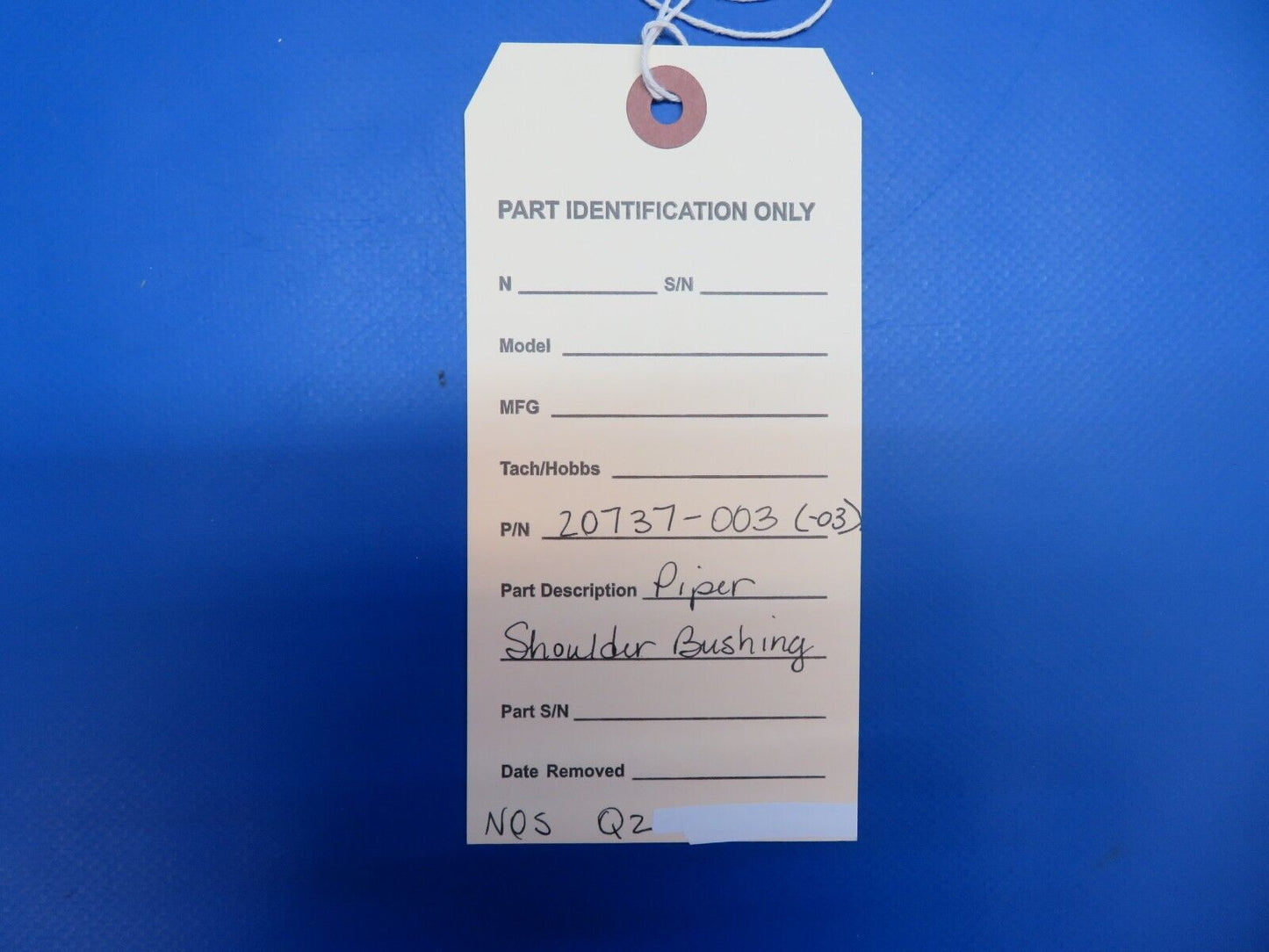 Piper Shoulder Bushing P/N 20737-003, 20737-03 NOS (0922-674)