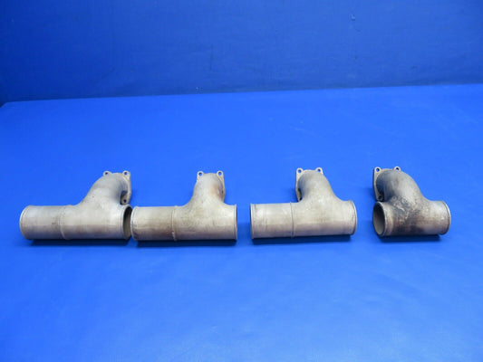 Continental IO-470-VO Intake Elbow Tubes P/N 629138 LOT  (0124-1104)