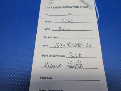 Beech 19 / 23 Cabin Door Quick Release Handle P/N 169-420040 (0324-1066)