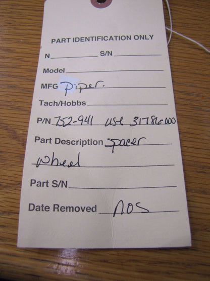 Piper Spacer - Wheel NOS P/N 31786-000 & 752-941 (0317-227)