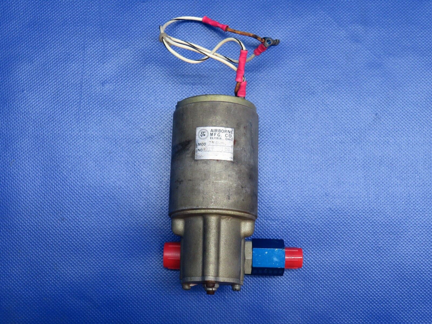 Piper PA-28R-180 Airborne Fuel Pump Assy P/N 2B6-9 TESTED (1223-1151)