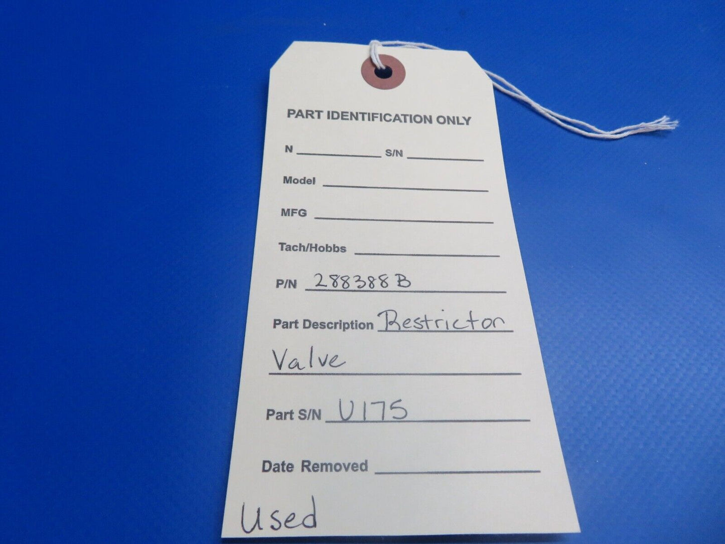 Restrictor Valve P/N 288388B (0922-949)
