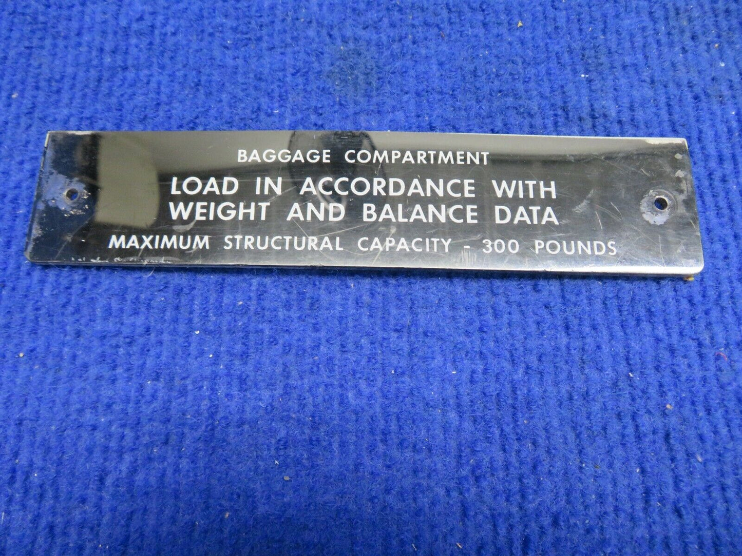 1980 Beech 58 Baron Interior Placards LOT OF 4 (0422-327)
