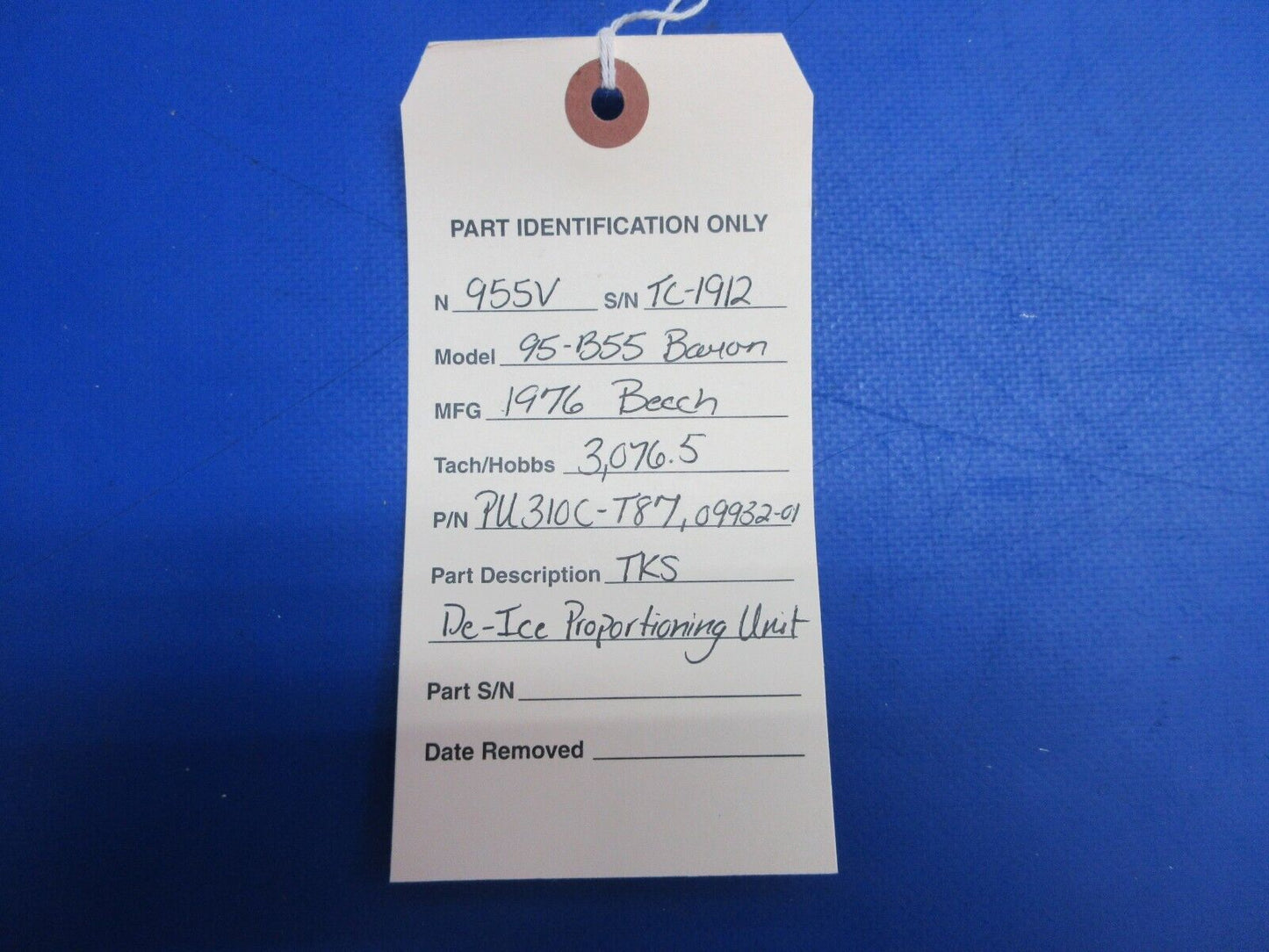 Beech 95-B55 Baron TKS De-Ice Proportioning Unit P/N PU310C-T87 (0623-738)
