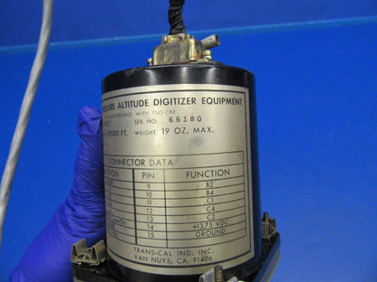Cessna 210 E Trans-Cal Pressure Altitude Digitizer P/N D120-P2-T (0618-35)
