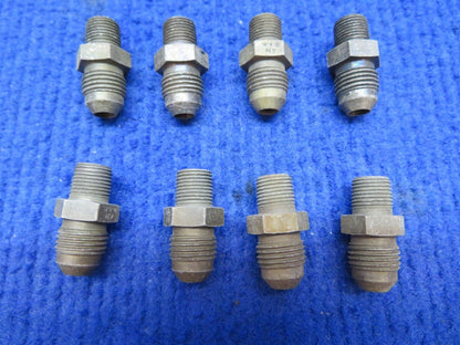 Steel Nipple Straight Pipe to Flared Tube P/N AN816-5 LOT OF 8 NOS (0722-472)
