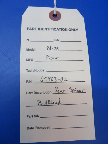 Piper PA-28 Rear Spinner Bulkhead P/N 65803-02 (1122-343)