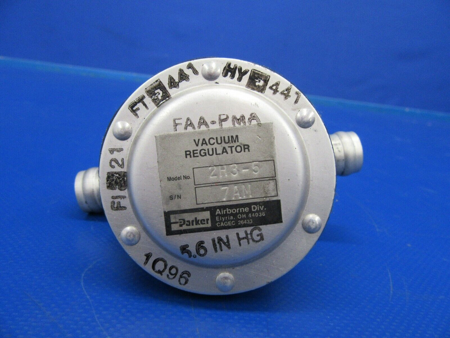 Airborne Vacuum Regulating Valve P/N 2H3-5 (0519-300)