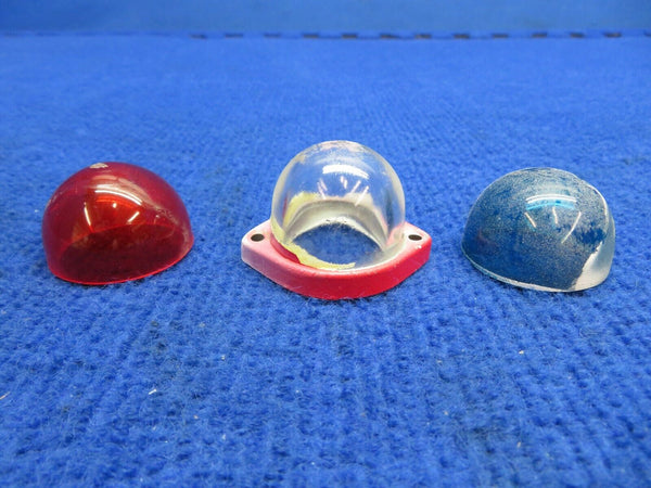 Nav Lens: Clear, Red & Green w/ Gaskets P/N 755-075 LOT (0822-578)
