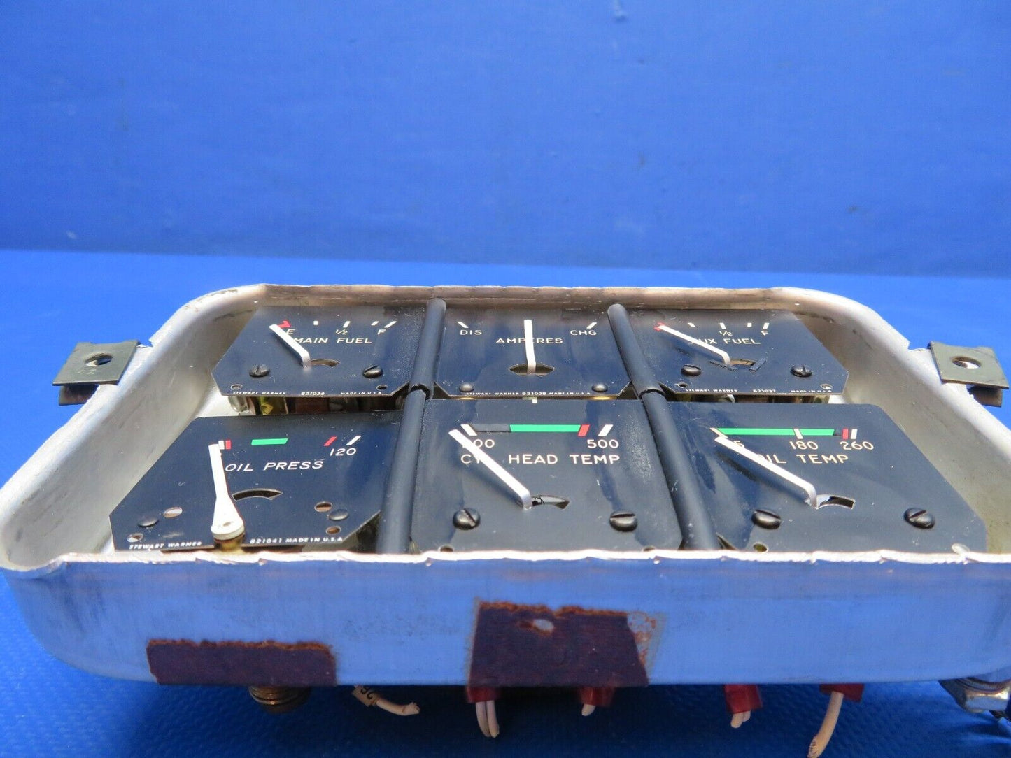 Bellanca 17-30A Stewart Warner Cluster Gauge P/N 436405 w/ WARRANTY (0224-1511)