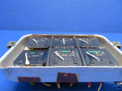 Bellanca 17-30A Stewart Warner Cluster Gauge P/N 436405 w/ WARRANTY (0224-1511)