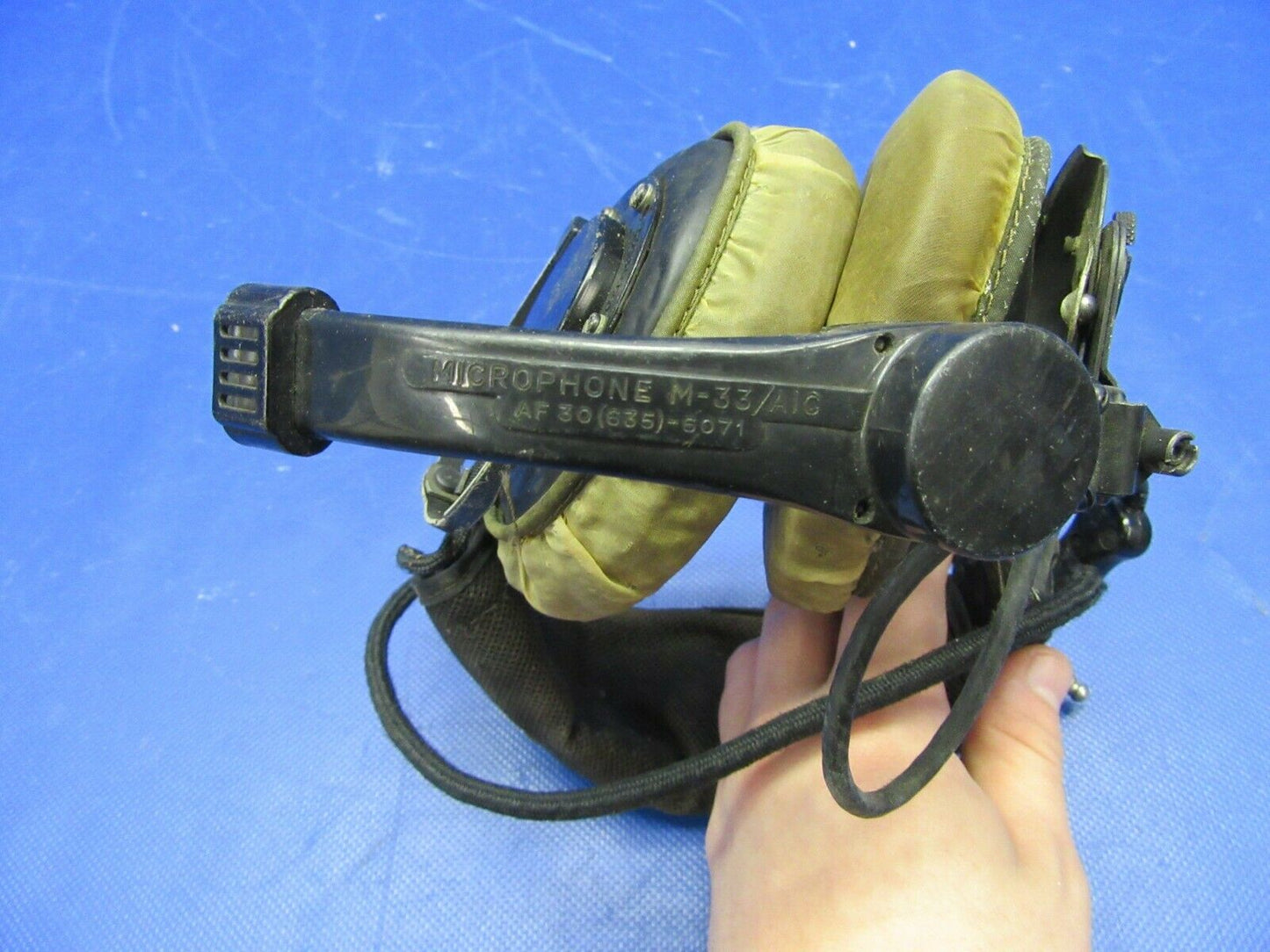 Vintage Aviation Headset WWII Era (LOT OF 3) PARTS or COLLECTIBLE (1021-451)
