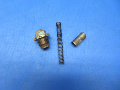 Continental O-300 Oil Pressure Valve, Cap, Spring & Plunger P/N 21113 (0723-546)