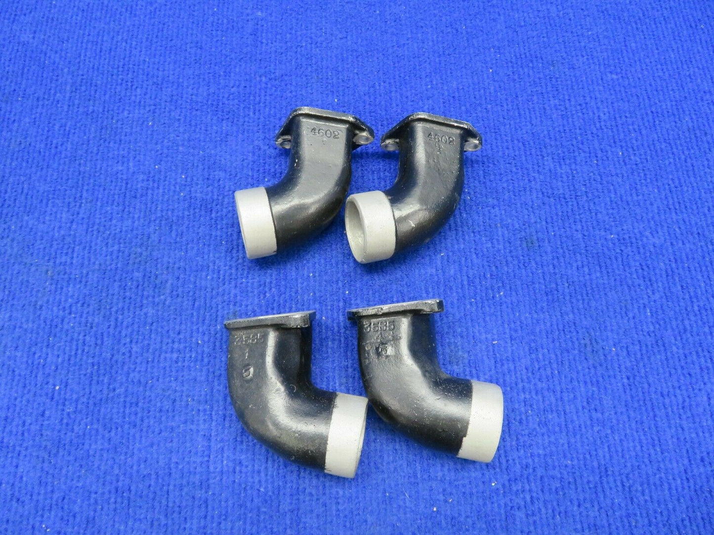 Continental A65, A75, A80 Intake Elbow LOT OF 4 P/N 4602, 3585 (0222-604)