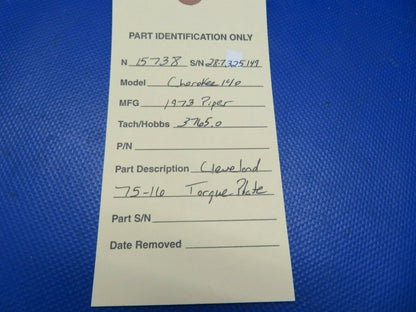 Cleveland 75-16 Torque Plate Piper Cherokee 140 (0821-729)