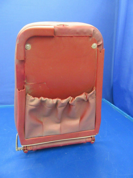 Piper PA-32 Cherokee Six Center Seat Red Leather / Gray Upholstery (0418-197)