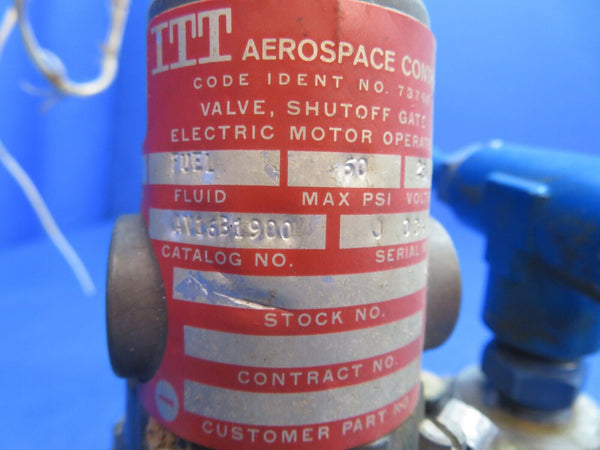 Piper Aerostar 602P Fuel Shutoff Gate Valve 28 Volts P/N AV16B1900 (0123-924)