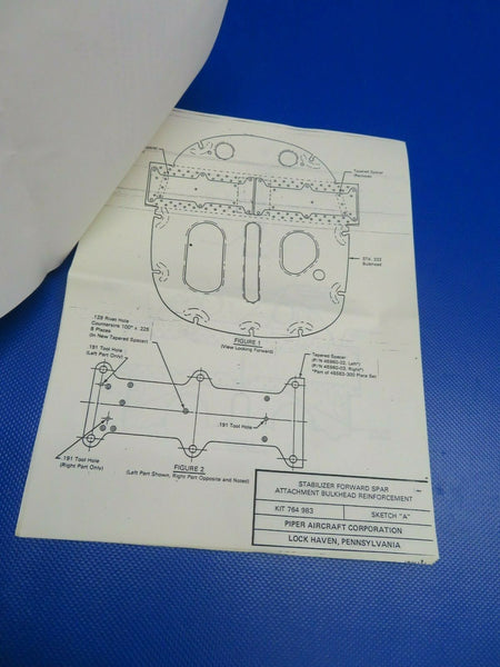 Piper PA31 Navajo Stabilizer FWD Spar Attach Bulkhead Kit 764-983 NOS (1220-114)