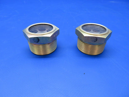 Eaton Tedeco Hex Sight Gauge Plug P/N 421-517-9001 LOT OF 2 NOS (1022-345)
