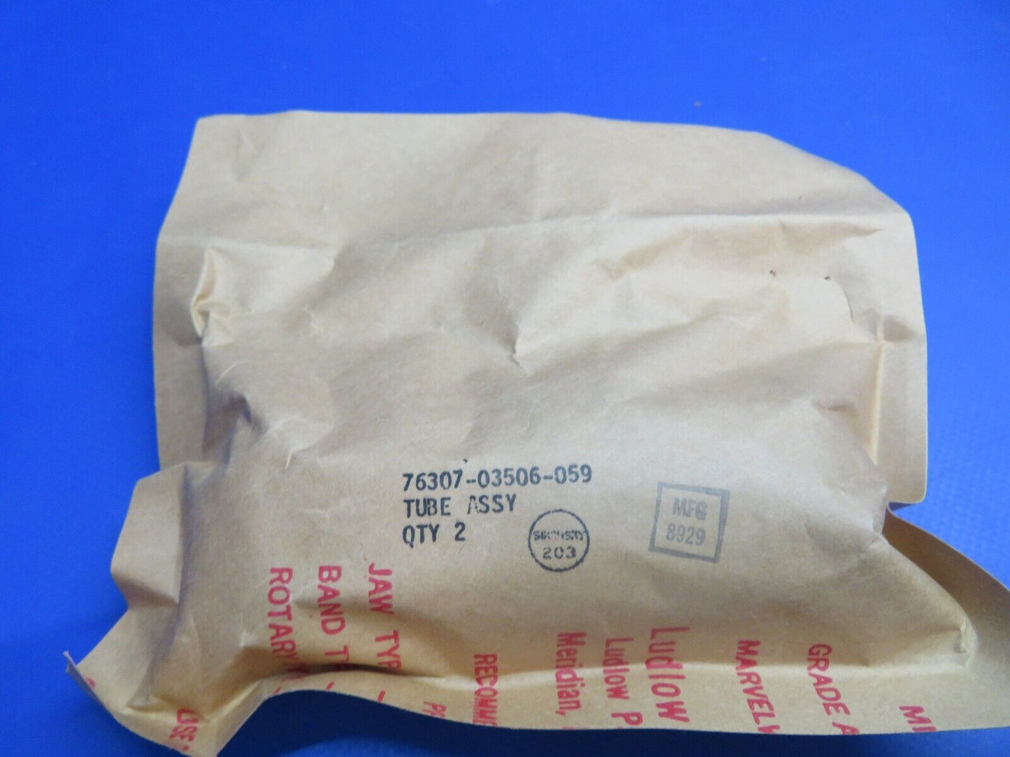 Sikorsky Helicopter Tube Assy P/N 76307-03506-059 NOS (1022-515)
