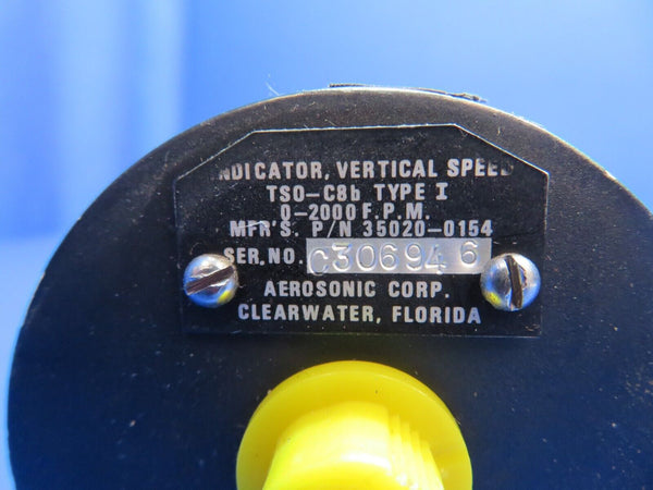 Piper Aerostar 602P Vertical Speed Indicator Type I P/N 35020-0154 (1022-610)