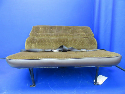 Cessna 210 / T210N Passenger Bench Seat Brown Velour P/N 1214166-1 (0321-541)