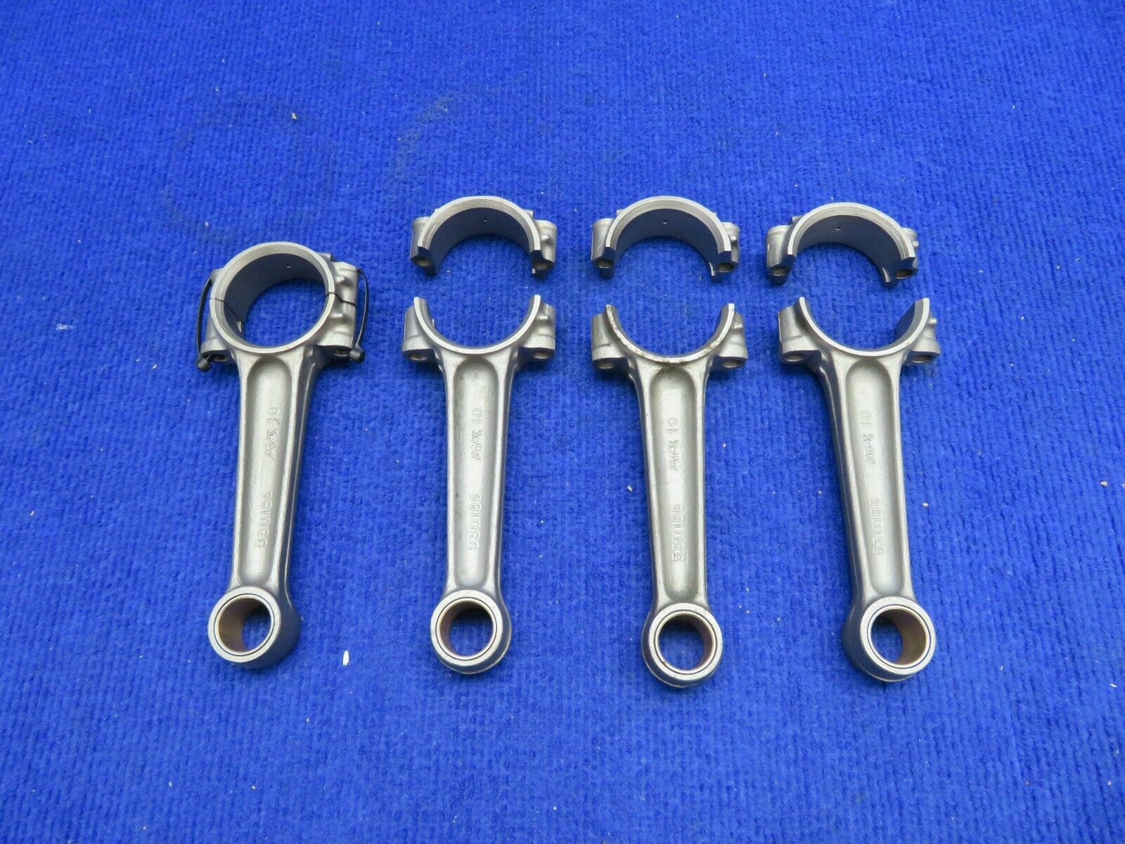 Continental O-200, O-300 Connecting Rods P/N 654795A1 LOT OF 4  (0222-612)
