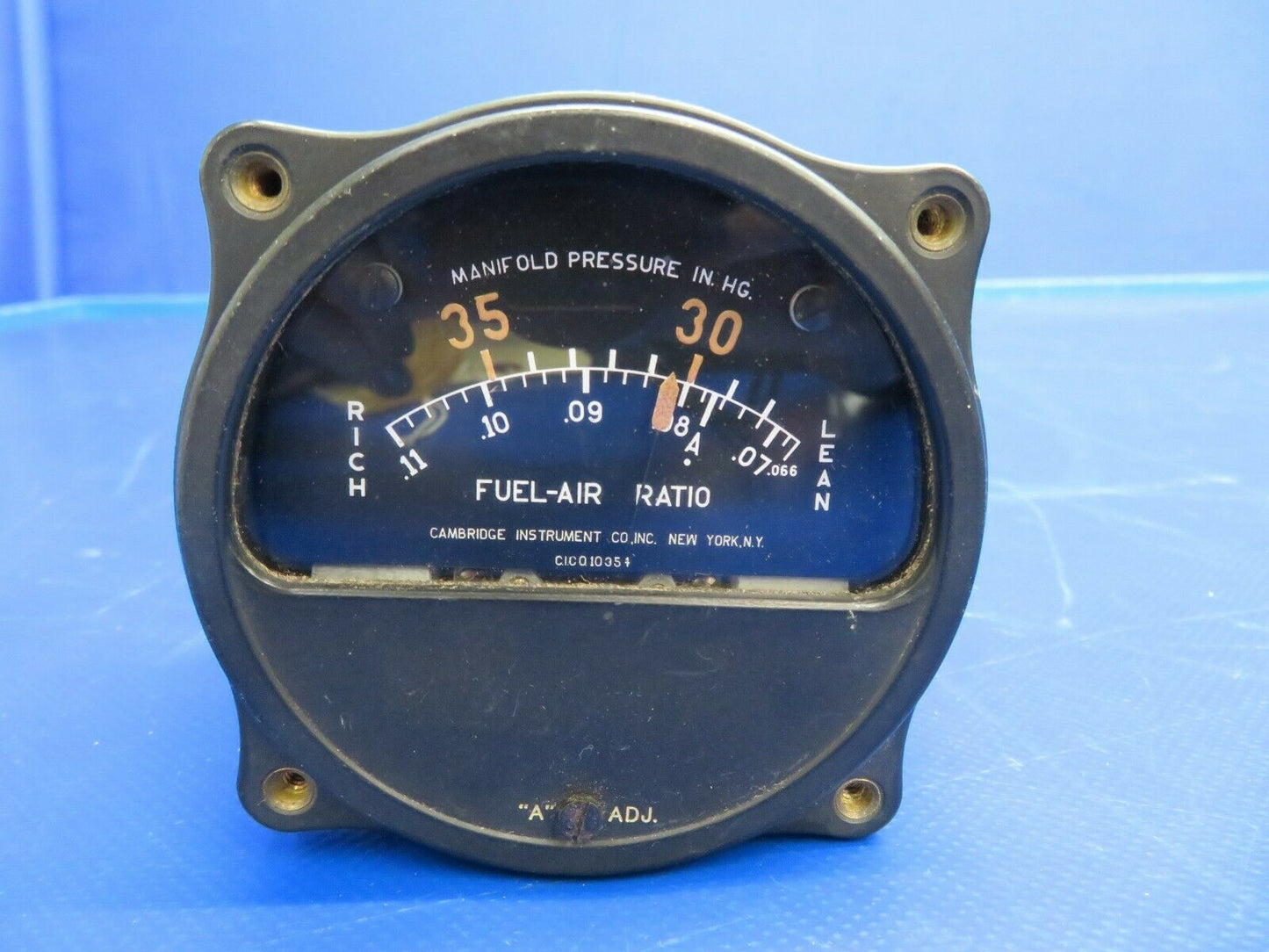 Cambridge Instruments Fuel-Air Ratio Indicator 12V 10293-1 NOS (0720-831)