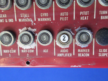 Piper PA-28R-180 Circuit Breaker Panel Assy P/N 67424-07 (1023-788)