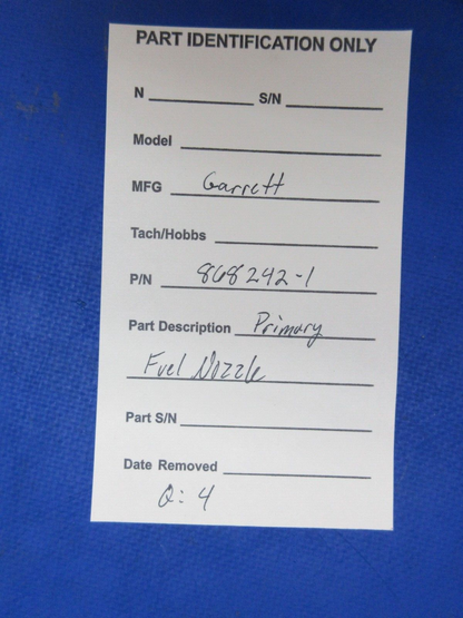 Garrett Primary Fuel Nozzle P/N 868242-1 (1123-913)