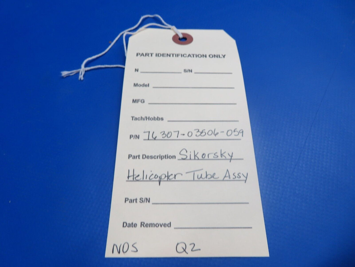 Sikorsky Helicopter Tube Assy P/N 76307-03506-059 NOS (1022-515)