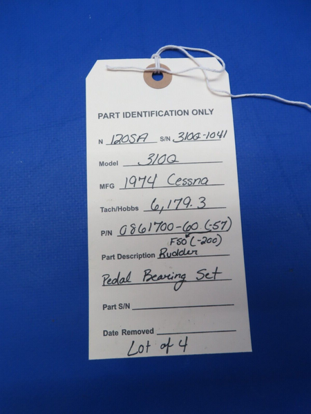 Cessna 310 / 310Q Rudder Pedal Bearing Set P/N 0861700-60 LOT OF 4 (0823-741)