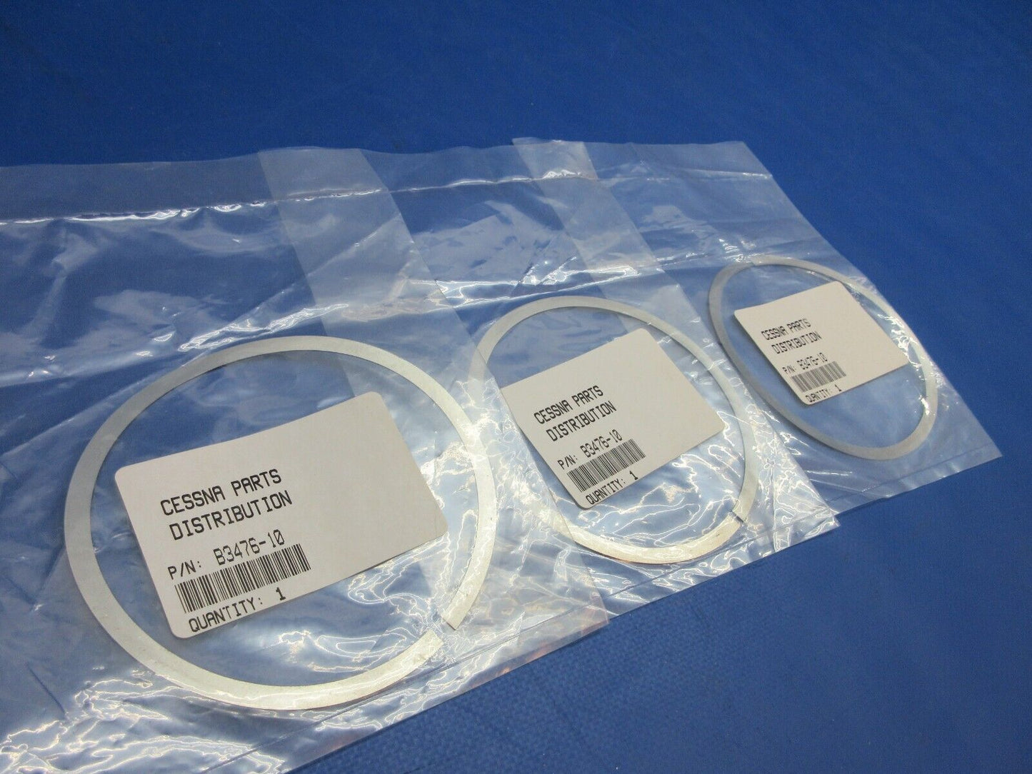 McCauley Threaded Propeller Shim LOT OF 3 P/N B3476-10 NOS (0523-435)