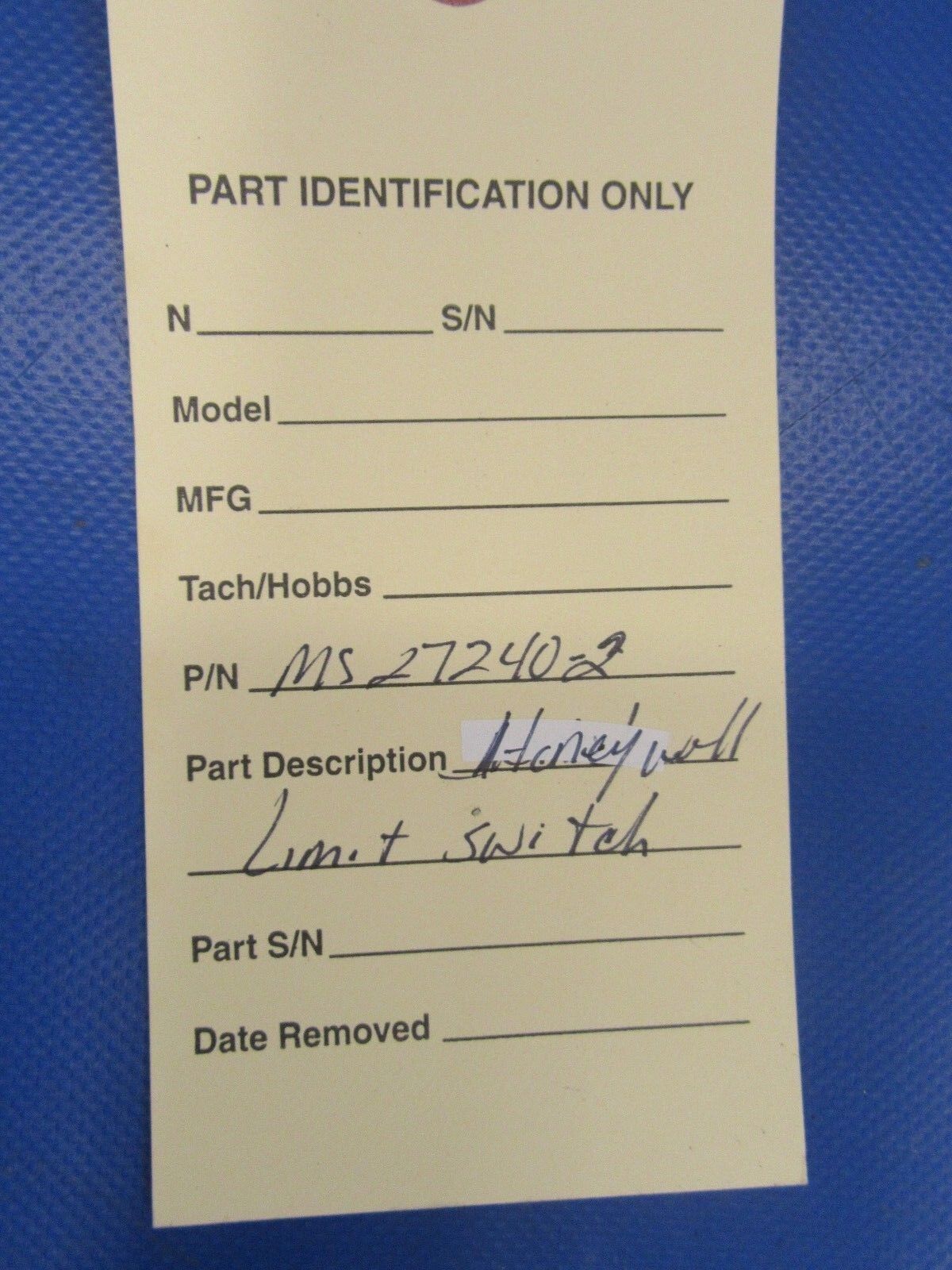 Honeywell Micro Switch landing Gear Limit Switch P/N MS27240-2 (0818-42)