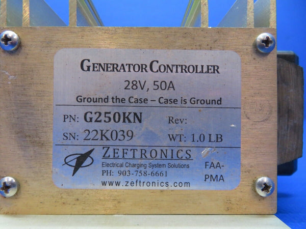 Early Cessna 310 / 310B Zeftronics Generator Controller P/N G250KN (1223-216)