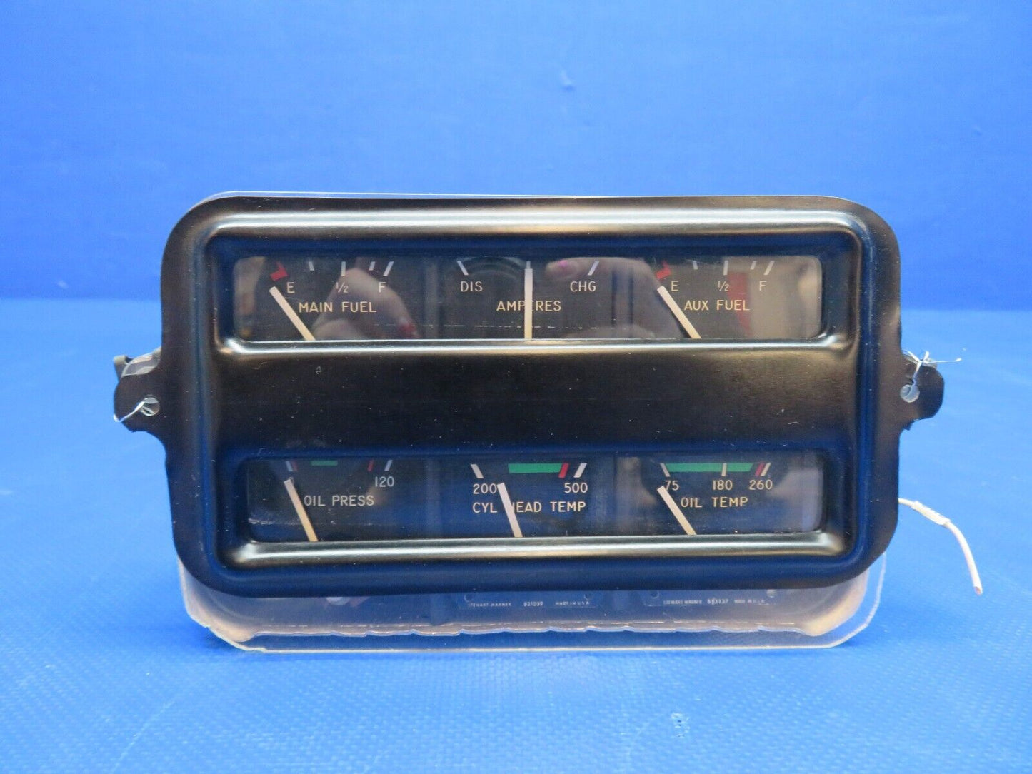 Bellanca 17-30A Stewart Warner Cluster Gauge P/N 436405 w/ WARRANTY (0224-1511)