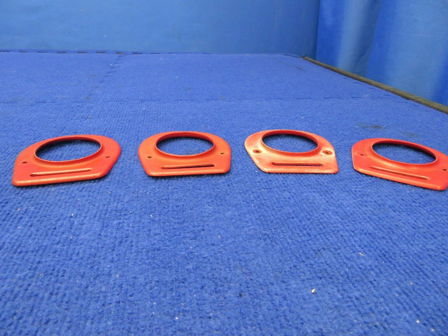Piper Cover Assy Air Vent Flange P/N 65735-19 LOT OF 4 Red Plastic (0222-643)