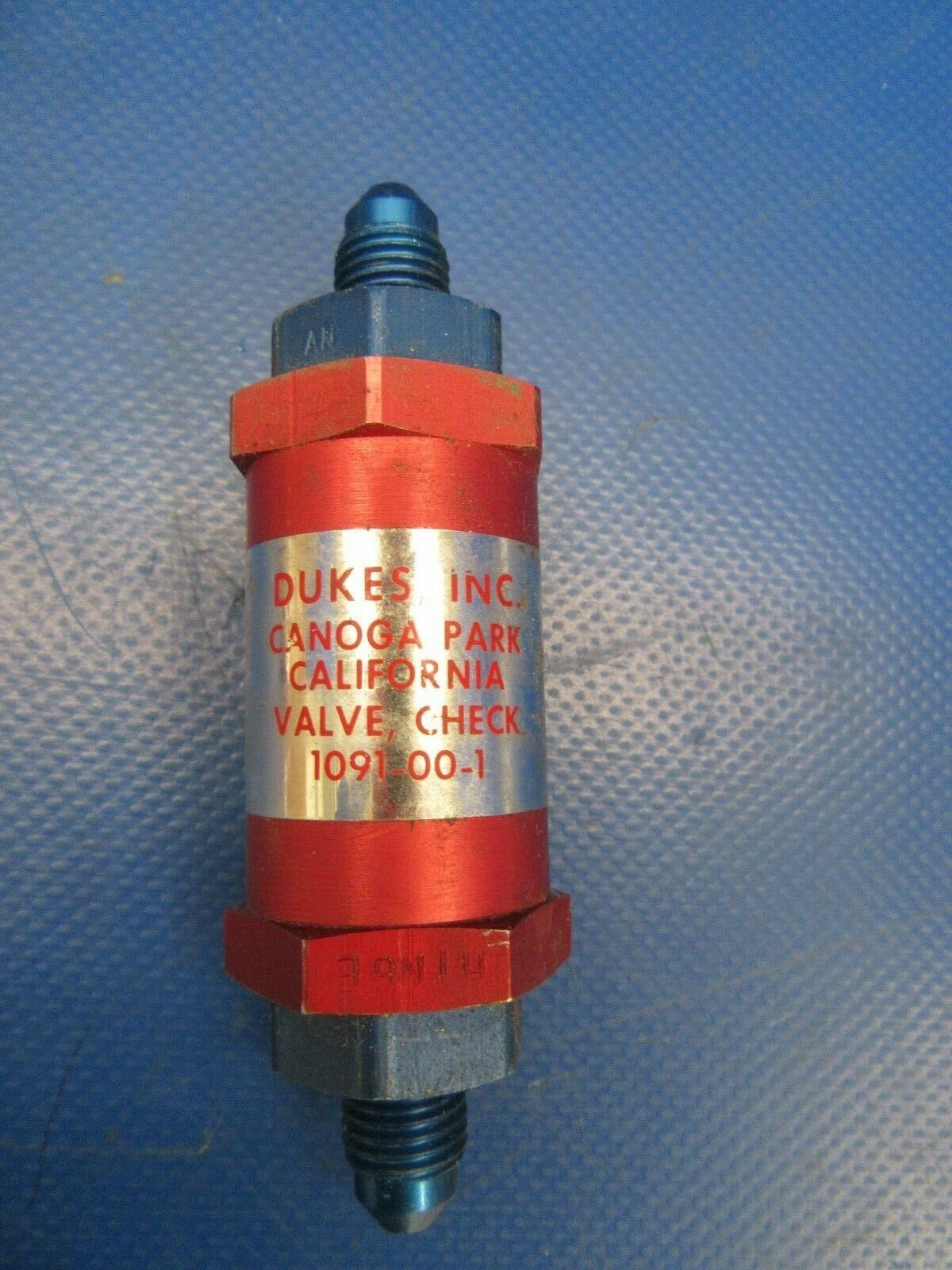 Duke's Check Valve P/N 1091-00-1 & 97328-000 (0219-230)
