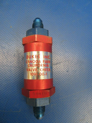 Duke's Check Valve P/N 1091-00-1 & 97328-000 (0219-230)