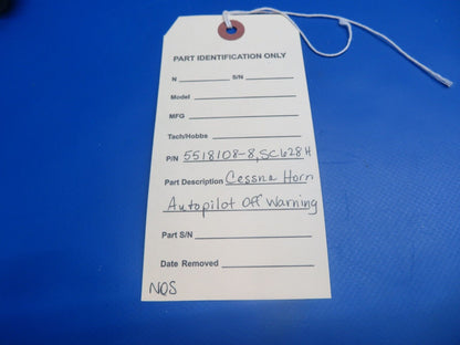 Cessna Horn Autopilot Off Warning P/N 5518108-8, SC628H NOS (0922-927)