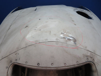 Damaged Cessna 182D / 182 LWR Cowl Assy P/N 0752031-28 (0923-581)